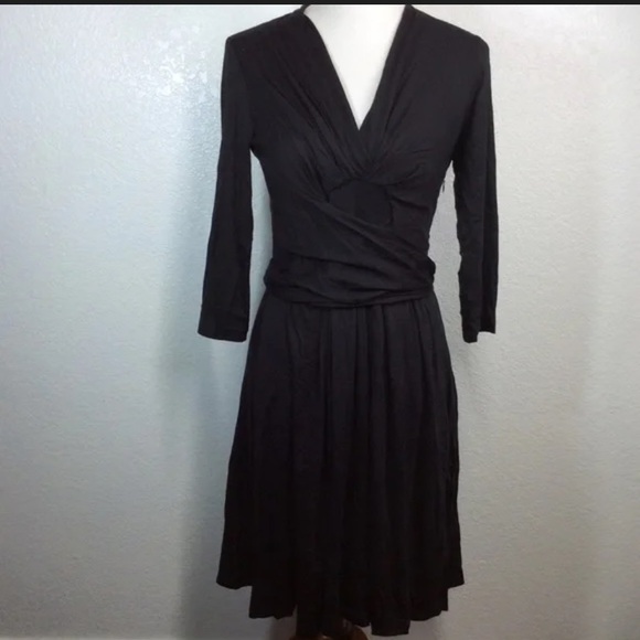 Banana Republic Elegant Black Kate Issa wrap Dress - Picture 2 of 7